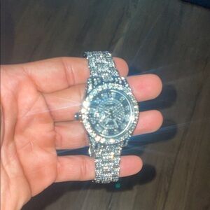 Silver Top Quality Lab Diamond Watch